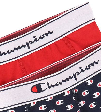 Champion Fashion Boxershorts - 2er-Pack - Rot/Navy m. Logos