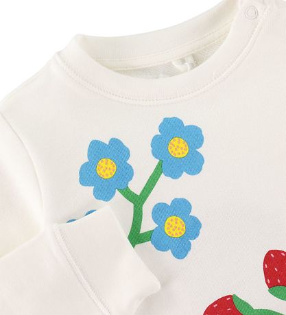 Stella McCartney Kids Peysa - Hvítt M. Blóm