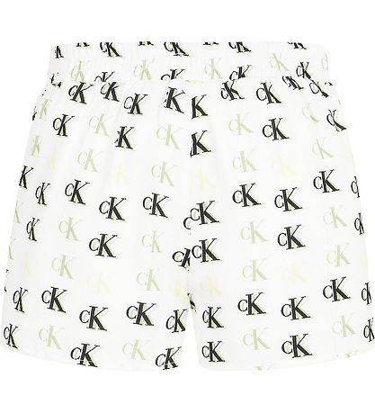 Calvin Klein Shorts - Monogram - Vit/Grön