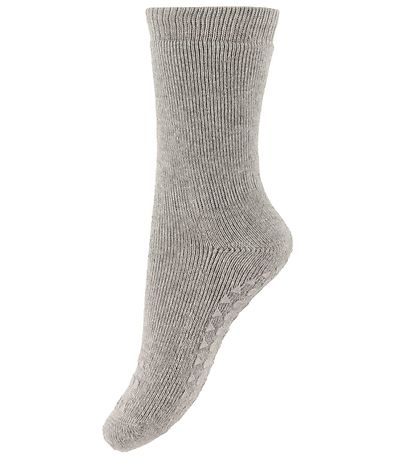 GoBabyGo Socks - Non-Slip - 4-Pack - Blue/Grey