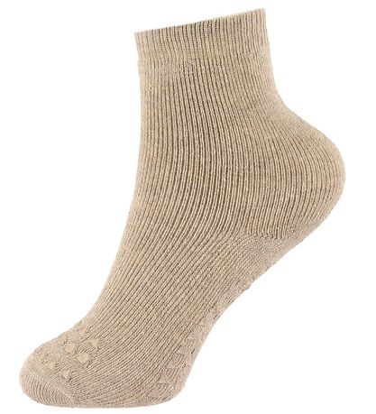 GoBabyGo Socks - Non-Slip - 4-Pack - Grey/Sand/Black