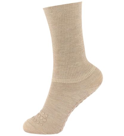 GoBabyGo Socks - Non-Slip - 4Pack - Rose/Grey/Offwhite/Sand