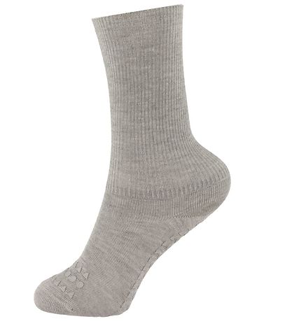 GoBabyGo Socks - Non-Slip - 4-Pack - Blue/Grey