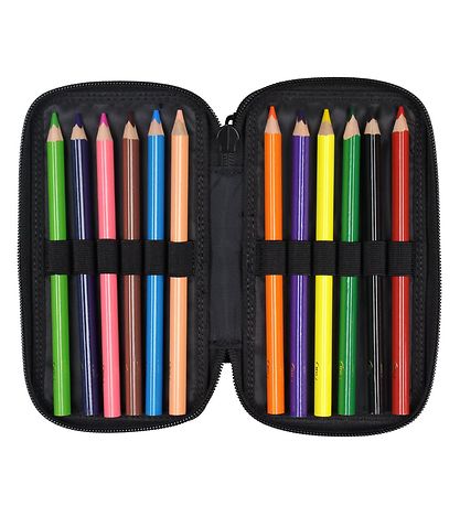 Jeva Pencil Case w. Contents - Twozip - Rainbow Alicorn
