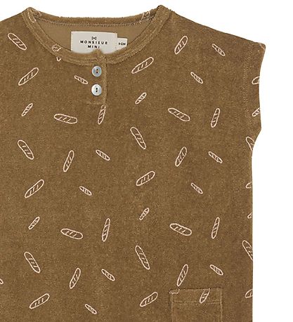 Monsieur Mini Zomerromper - Terry - Brons m. Stokbrood