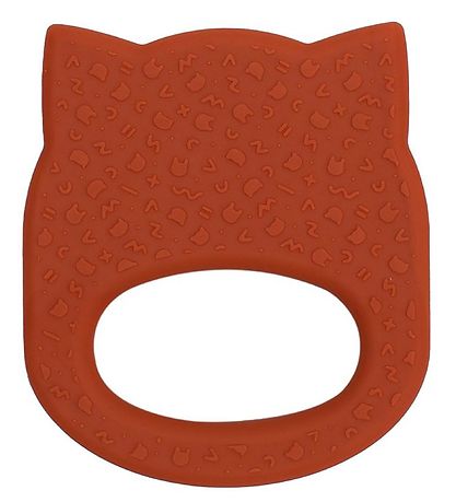 We Might Be Tiny Teether - CAT - Silicone - Burnt Orange
