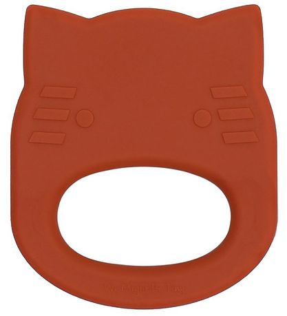 We Might Be Tiny Teether - CAT - Silicone - Burnt Orange
