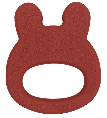 We Might Be Tiny Teether - Rabbit - Silicone - Rust