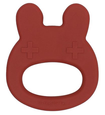We Might Be Tiny Teether - Rabbit - Silicone - Rust