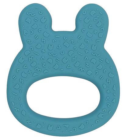 We Might Be Tiny Teether - Rabbit - Silicone - Blue Dusk