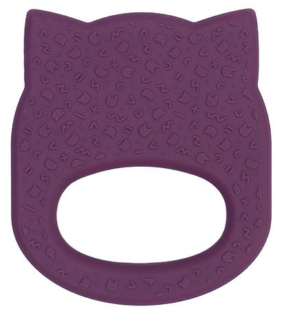 We Might Be Tiny Teether - CAT - Silicone - Plum