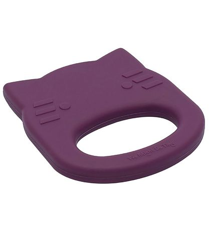 We Might Be Tiny Teether - CAT - Silicone - Plum