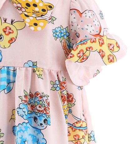 Moschino Kleid - Rosa m. Print