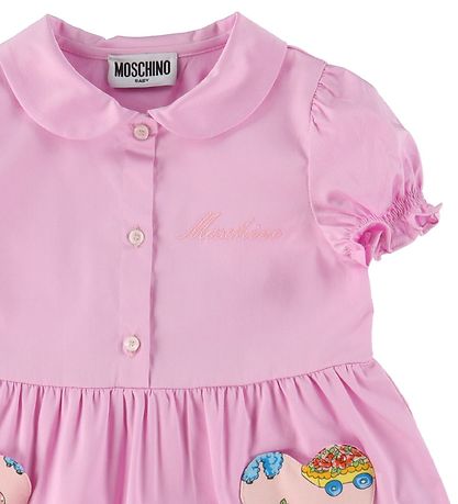 Moschino Kjóll - Bleikt M. Hjörtu