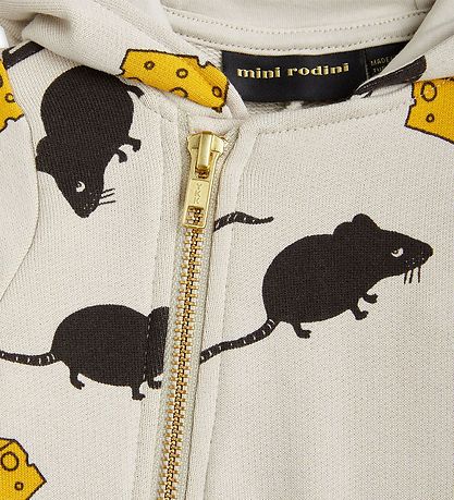 Mini Rodini Jumpsuit - Mouse - Light Grey