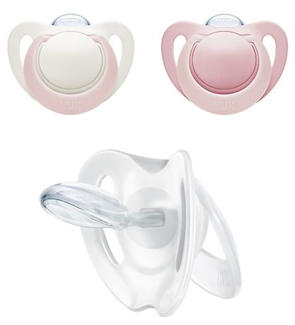 Nuk Schnuller - Genius - 2er-Pack - Rose/White