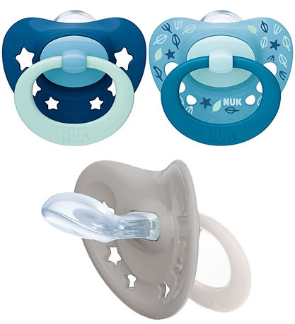 Nuk Schnuller - Signature - 2er-Pack - Blue/Dark Blue