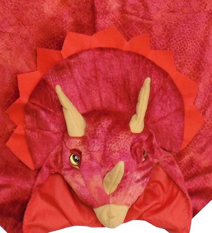 Great Pretenders Búningur - Triceratops Skikkju - Rautt