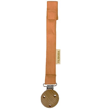 Filibabba Pacifier Clip w. Velcro - Sandy