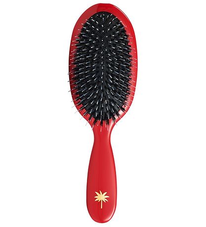 Fan Palm Hairbrush - Medium - Red Poppy
