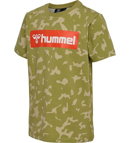 Hummel Stuttermabolur - hmlRush - Green Olive