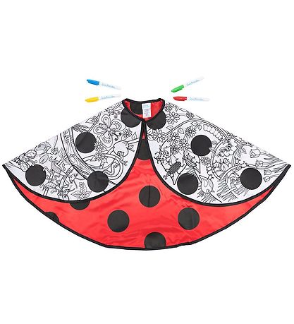 Great Pretenders Búningur - Colour-A-Cape - Ladybug