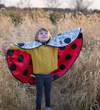 Great Pretenders Búningur - Colour-A-Cape - Ladybug