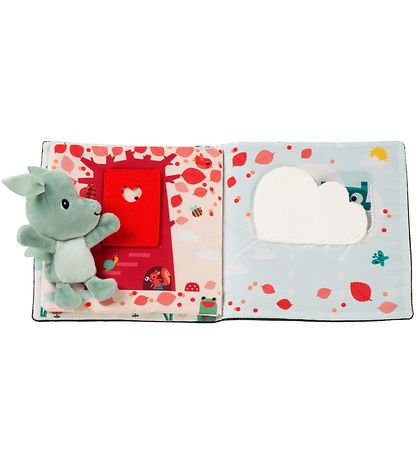 Lilliputiens Soft Book/Lærebog - Joe Knock Knock - Green