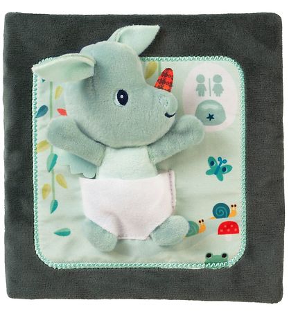 Lilliputiens Soft Book/Lærebog - Joe Knock Knock - Green