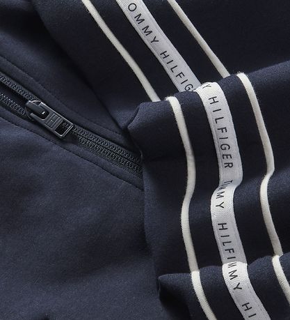 Tommy Hilfiger Cardigan - Tommy Tape Track - Desert Cloud