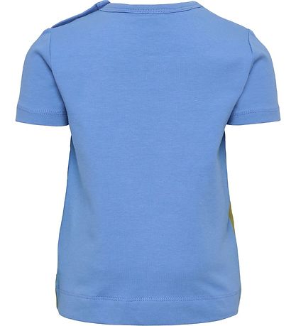 Hummel T-paita - HmlGlad - Block - Hopea Järvi Blue/Green Olive