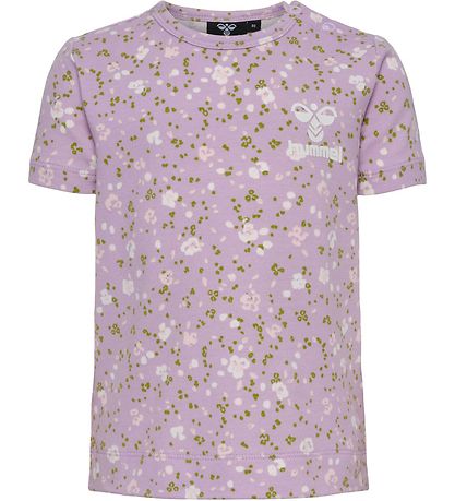 Hummel Stuttermabolur - HmlGlad - Orchid Blómstra