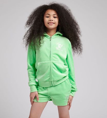 Juicy Couture Stuttbuxur - Velúr - Green Ash