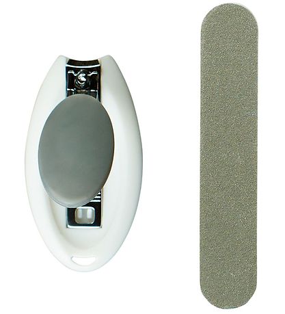 Mininor Nagelknipser m. Datei - Grau/Weiß
