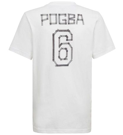 adidas Performance T-Shirt - Pogba Fußballgrafik - Weiß