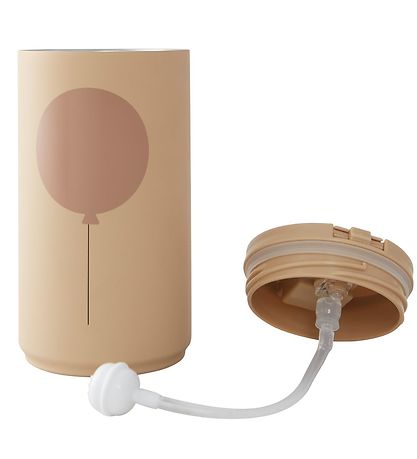 Design Letters Thermoelement m. Strohhalme - 3350 ml - Beige