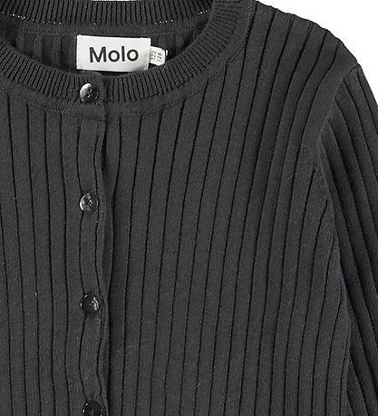 Molo Cardigan - Gloria - Rib - Prjónað - Space Grey