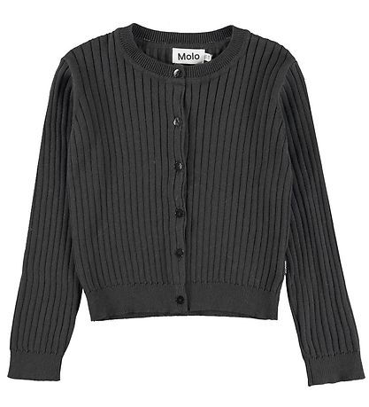 Molo Cardigan - Gloria - Rib - Prjónað - Space Grey