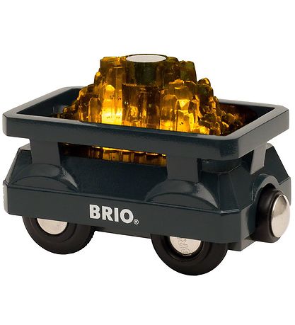 BRIO World Gullvagn M. Ljós 33896
