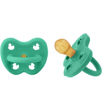 Hevea Schnuller - 3-36 mt. - 2er-Pack - Naturgummi - Pop of Gree