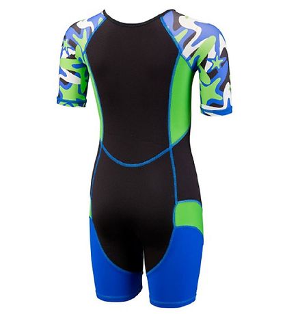 Combinaison de Plongée BECO - UV50+ - Noir/Bleu/Vert