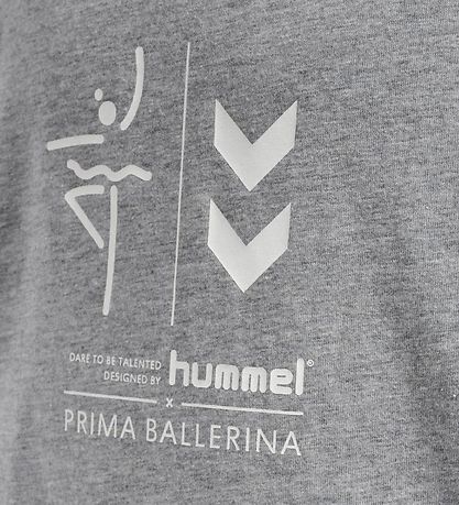 Hummel T-shirt - hmlPrima Bee - Grey Melange