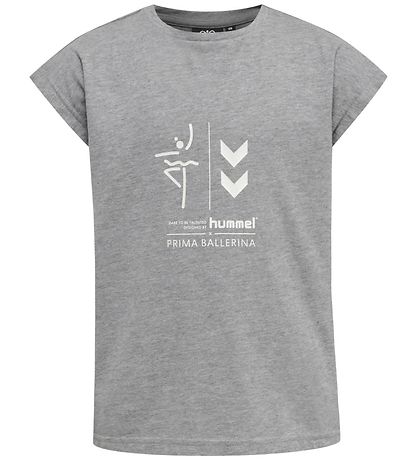 Hummel T-shirt - hmlPrima Bee - Grey Melange