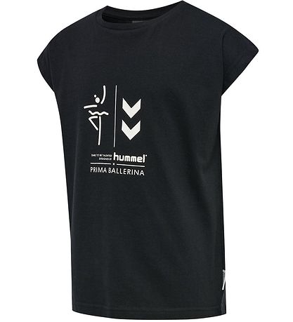 Hummel Stuttermabolur - hmlPrima Bee - Svart