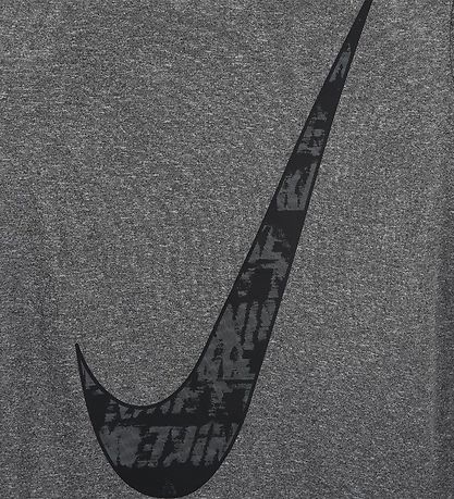 Nike Stuttermabolur - Dri-Fit - Kolefni Heather