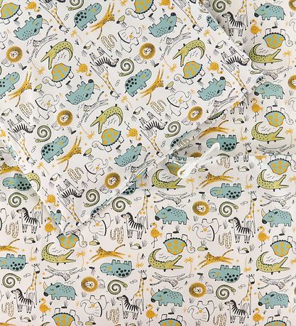 Nørgaard Madsens Bedding - Baby - White w. Zoo Animals