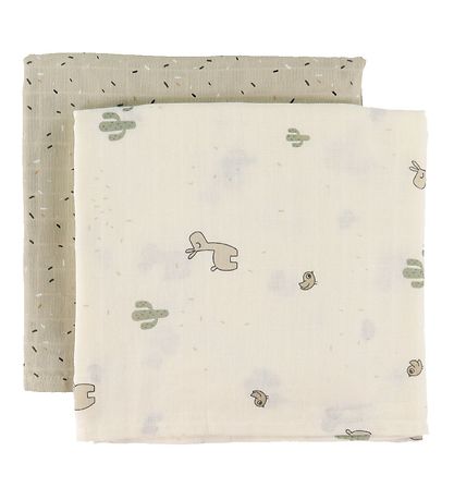 Done By Deer 120x120 - 2er-Pack - Spucktücher cm - Lalee Sand