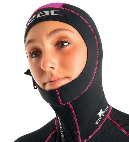 Seac Blautbúningur - Dvalarstaður Flex Lady 5 mm - Svart/Bleikt