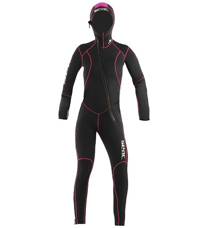 Seac Blautbúningur - Dvalarstaður Flex Lady 5 mm - Svart/Bleikt