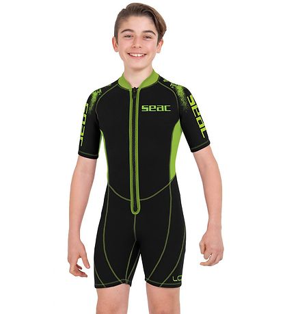 Seac Wetsuit - Look Shorty Kid 2.5 mm - Black/Lime